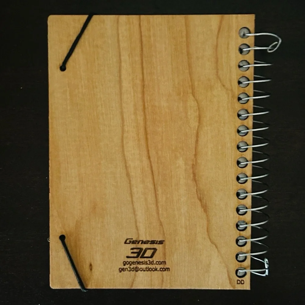 🪷 Laughing Buddha Artisan Handmade Wooden Notebook